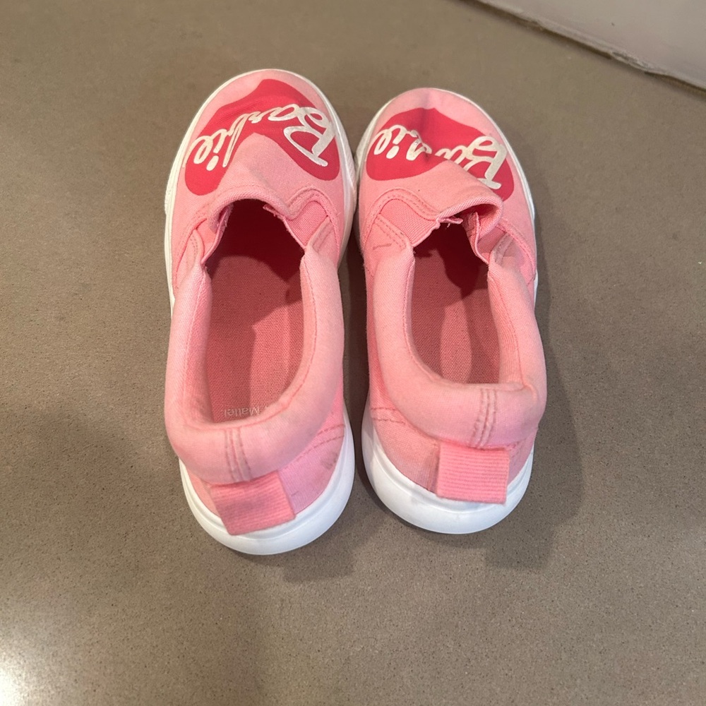 Barbie Kids Pink Slip-On Sneakers 13 1/2 - Picture 2 of 4